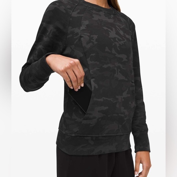 Lululemon Scuba Crew Incognito Camo Multi Grey Size 4 - Picture 3 of 8